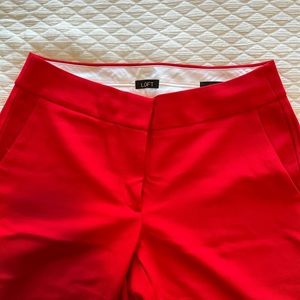 Loft Julie pants in Red, size 6